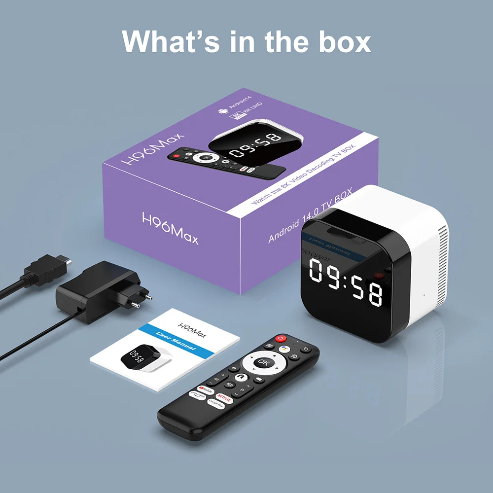 H96 MAX H728 TV Box Android14 Allwinner H728 ثماني النواة Cortex A55 يدعم 8K ULTRA HD 1000M LAN Wifi6 BT5.X فك التشفير #6
