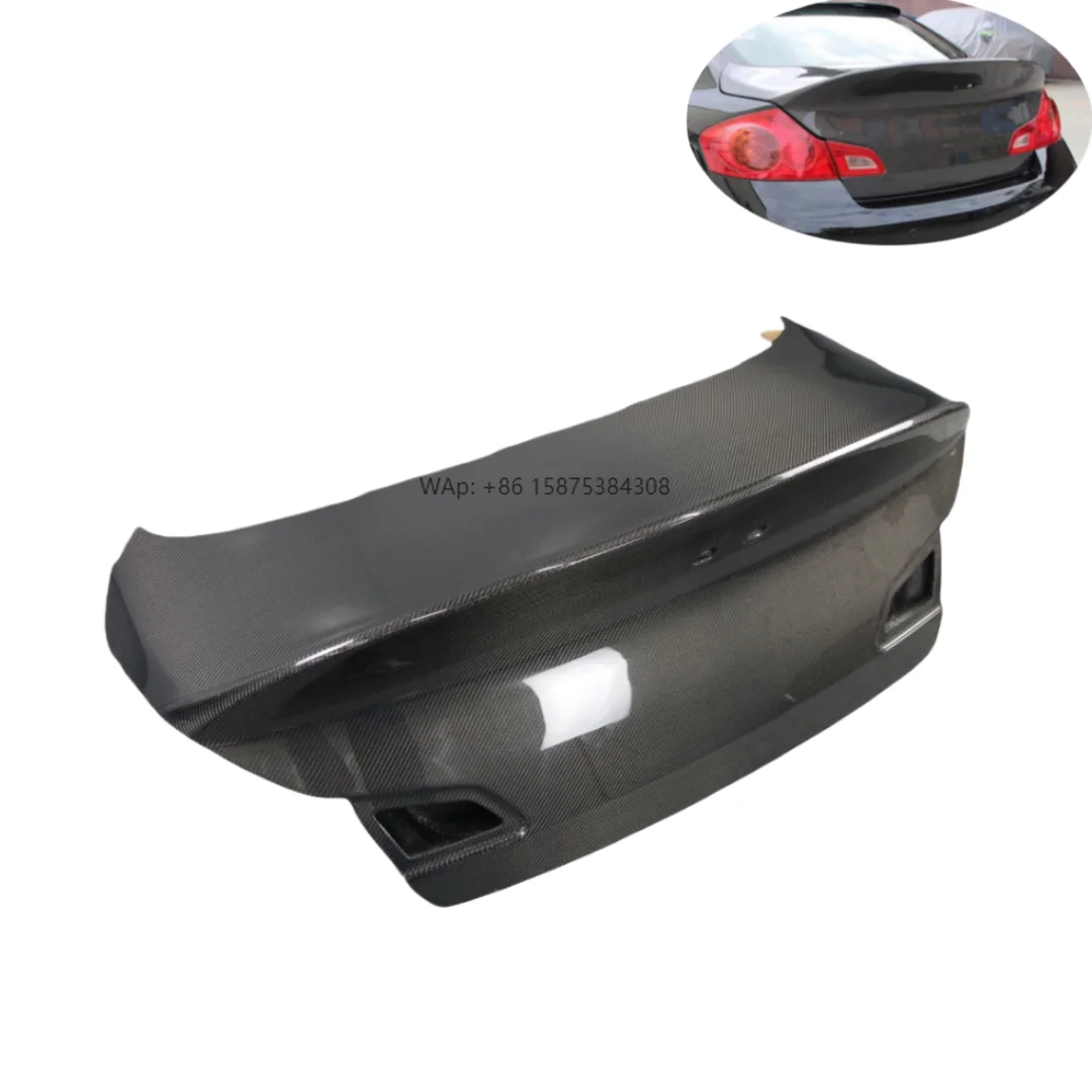 

For Infiniti G37 4 Door Sedan Carbon Fiber Dcuktail Style Rear Trunk Boot Lid (no Hole) 08-13