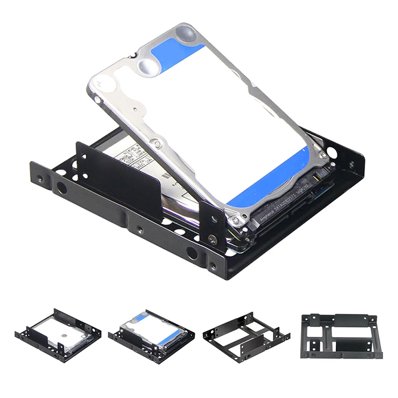 2.5 inch to 3.5 inch SSD Solid Hard Drive Bay Tray Mounting Bracket Adapter~