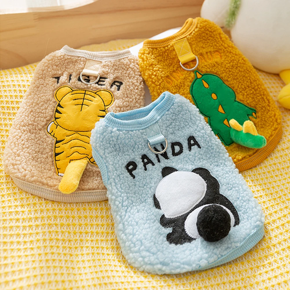 Autumn Winter Warm Sweater Dog Cat Clothes for Small Medium Puppy Wool Vest Pet Jacket Dog Costume Pet Clothes Golden Retriever