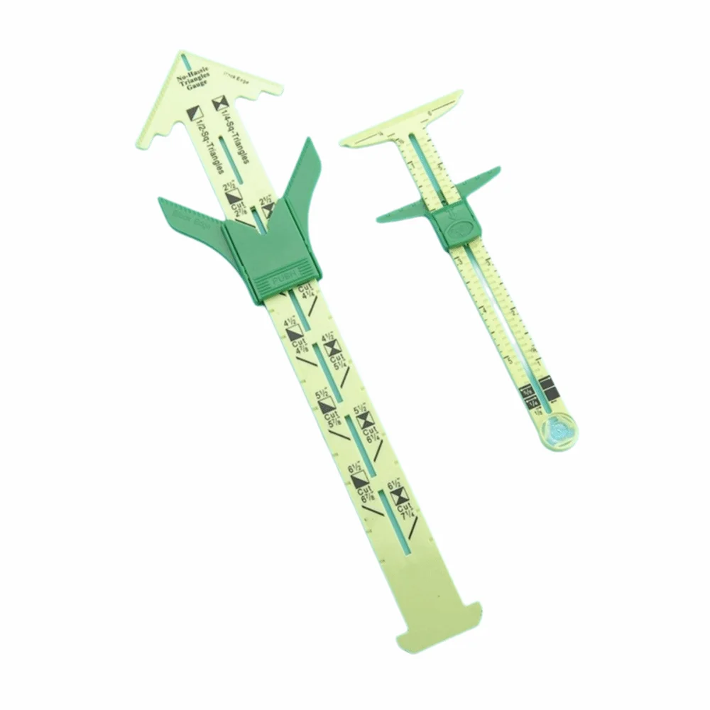 High Quality 5-in-1 Sewing Ruler Multifunctional Sliding Patchwork Ruler Plastic T-shaped Tailor Ruler Home DIY
