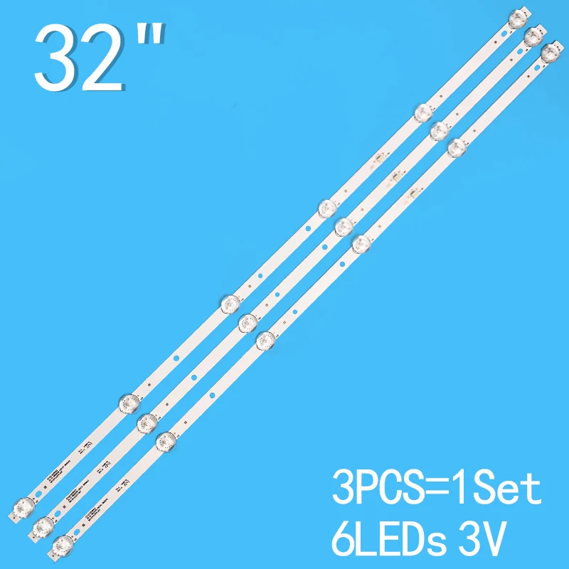 LED Backlight strip 6 lamp For rsd-led3216pw 32H8 TL-32K5 H3260A JS-D-WB32H8-061CC  57.03.32H8003