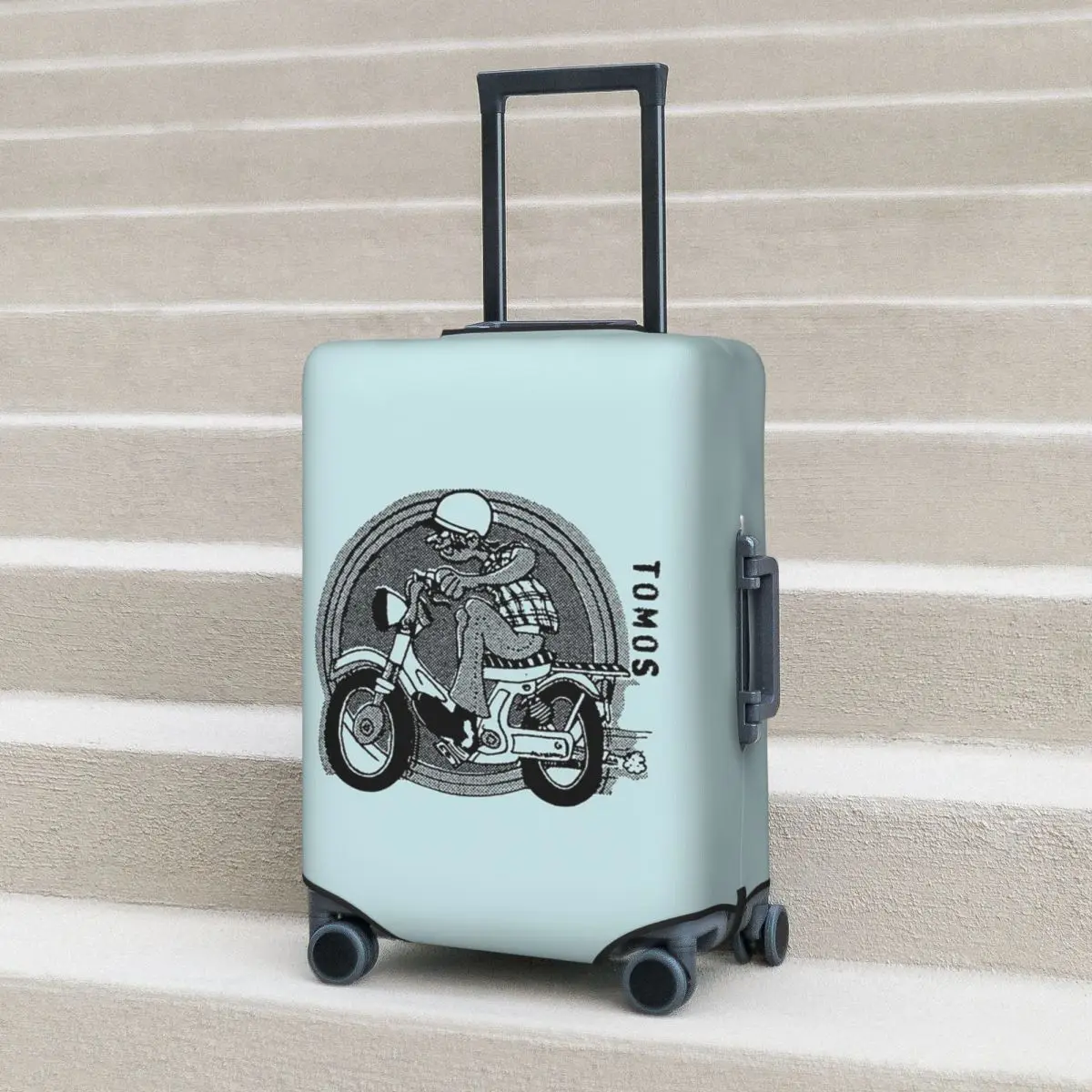 

Tomos Moped Suitcase Cover Protection Elastic Trip Luggage Protector Covers for 18-32 Inch