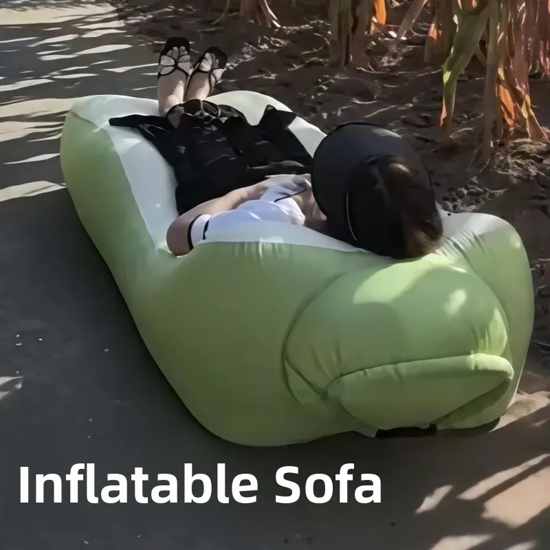 Cama Iable Rápida para Uso en Agua y Tierra, Ideal para Campamentos al Aire Libre y Festivs de Música, Sofá Perezoso, C...
