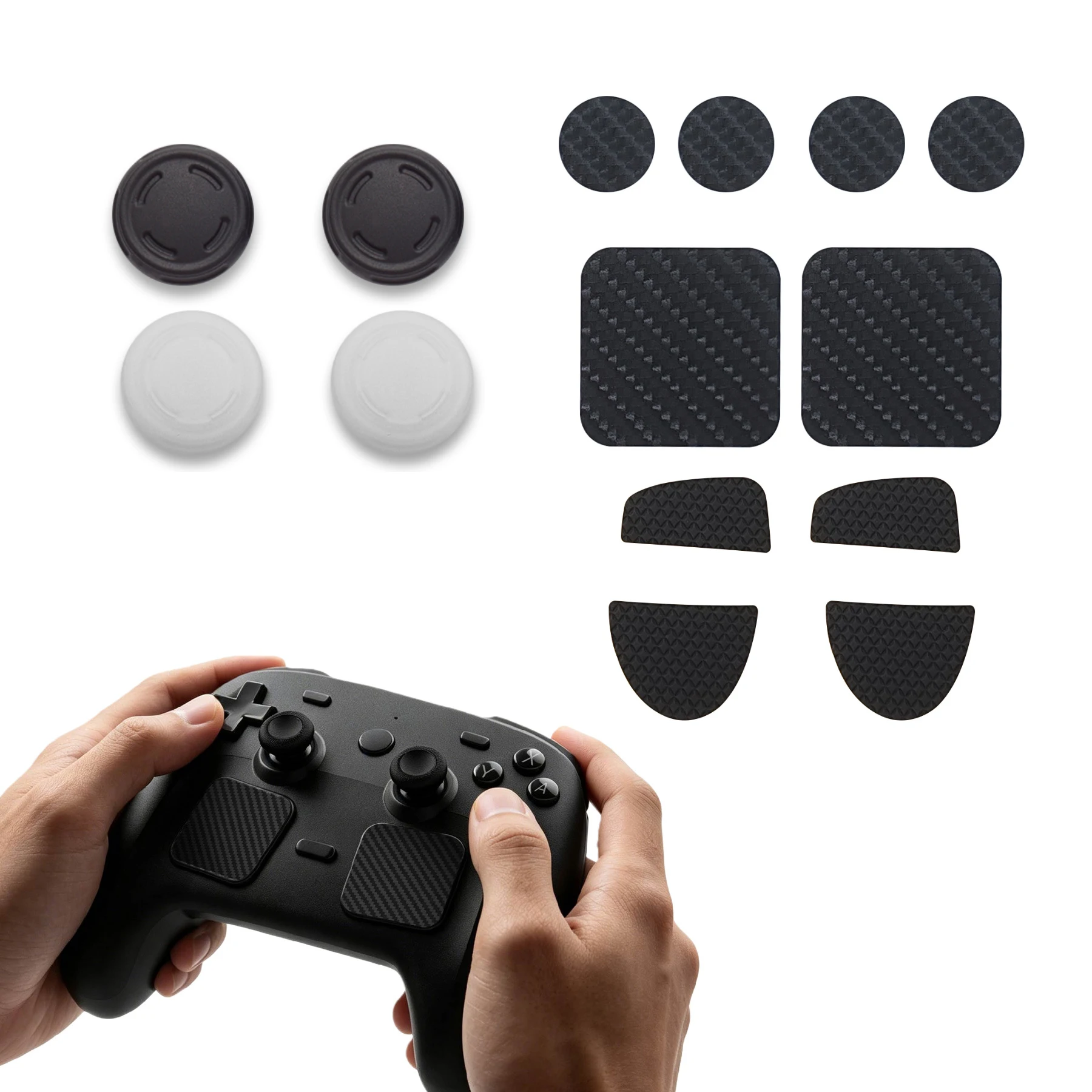 Silicone Grip Set for Steam Controller 2 2026 Touchpad Sticker Thumbstick cap and Rear Button Sticker
