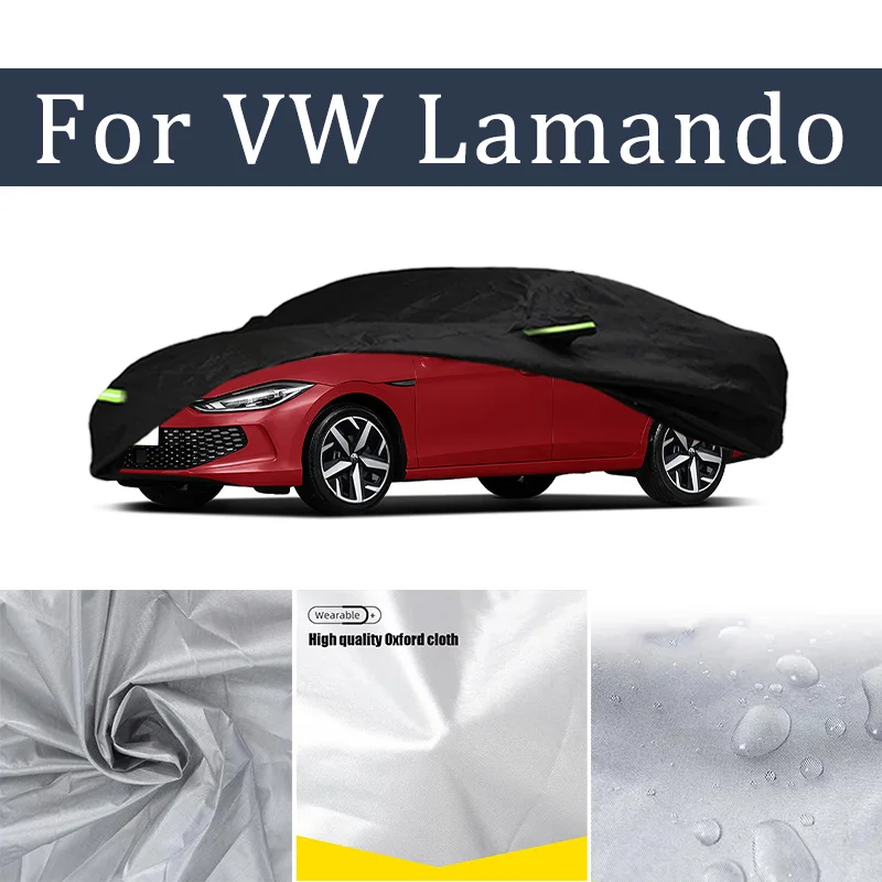 

Car Cover For VW Lamando Full Exterior Black Silvery-Auto Cover Sunshade Dustproof Waterproof Reflective strips cars accessories
