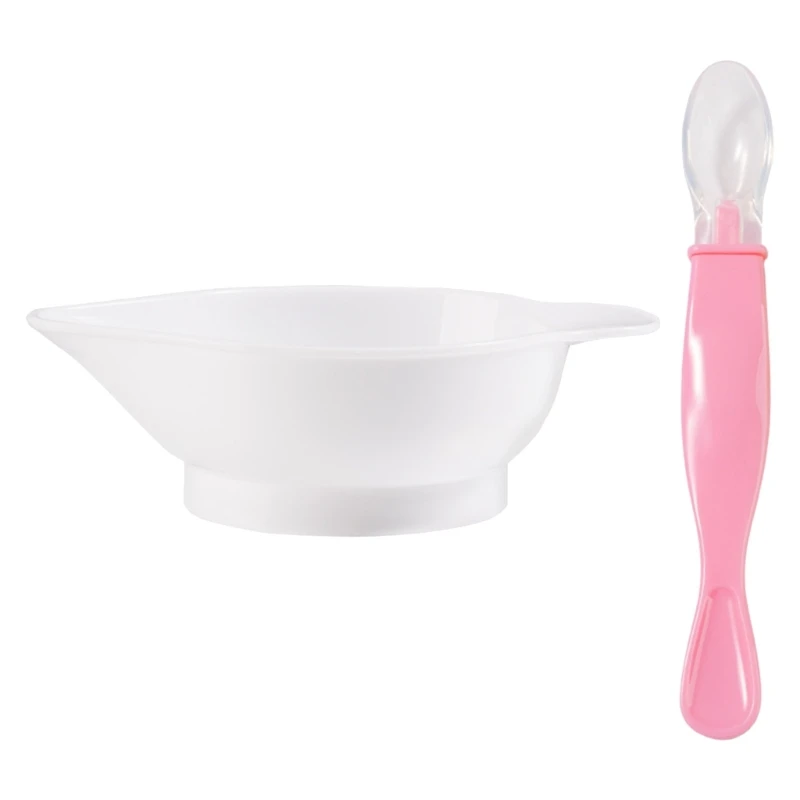 Kid Feeding Essential Self Feeding Set Bowl & Spoon Set Feeding Supplies Baby Bowl Spoon Dropship