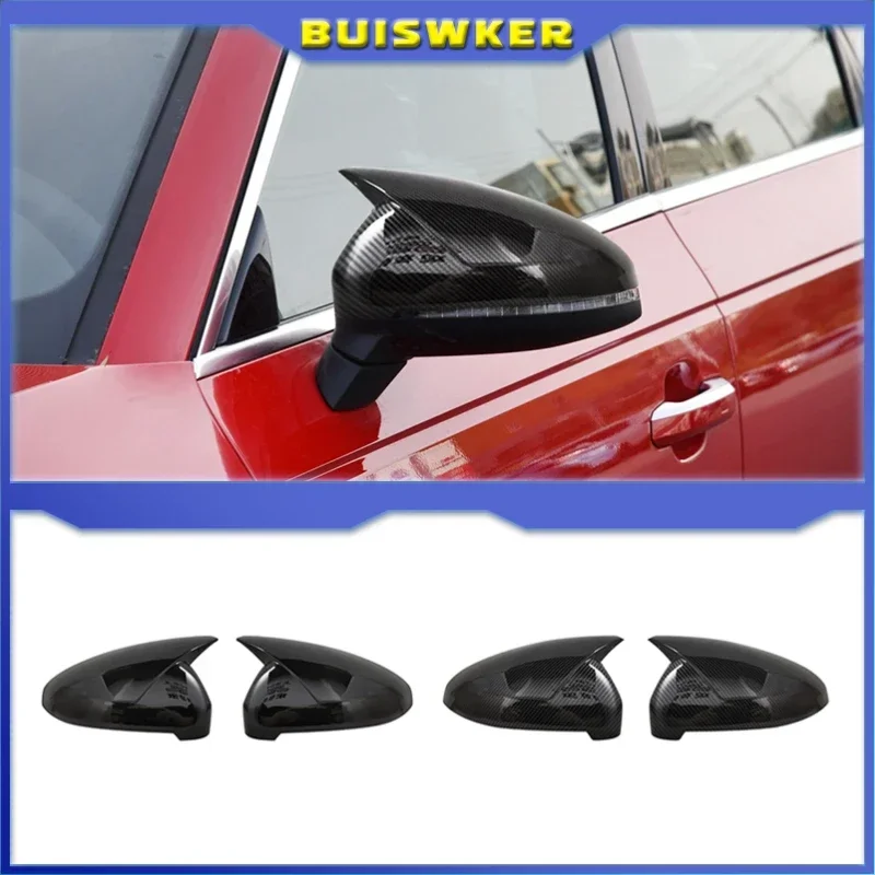 

2pcs Black Side Wing Mirror Caps For Audi A4 A5 B9 2017 2018 2019 S4 S5 RS5 allroad Quattro