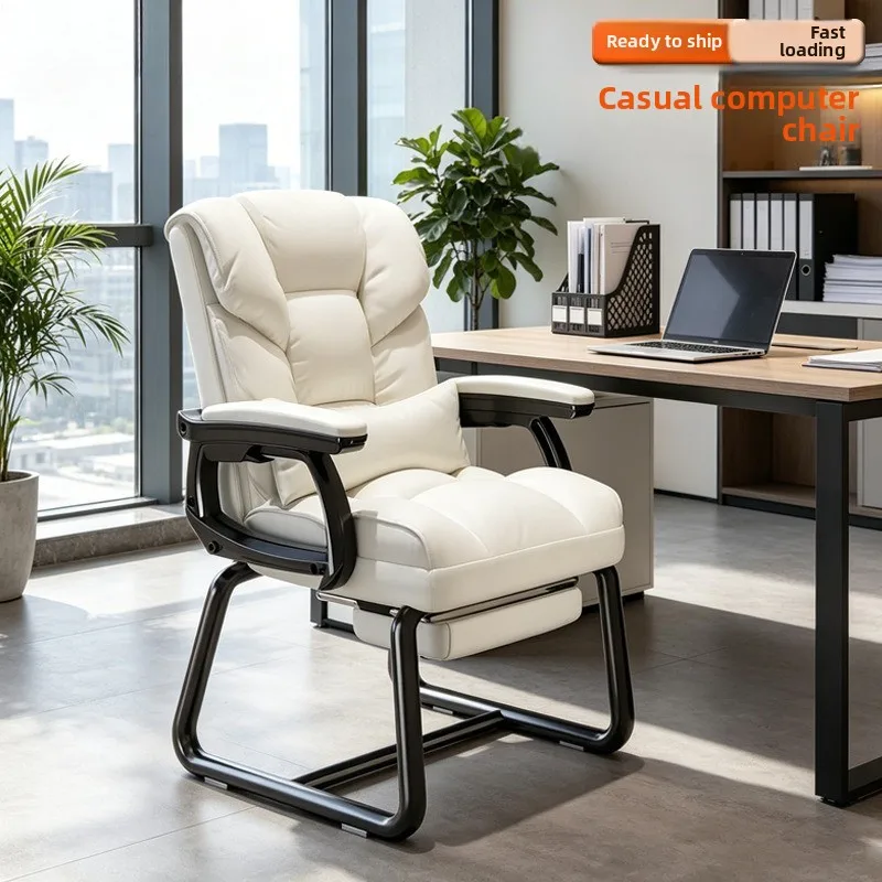 Ergonomic Adjustable Executive Office Chair European Design Extended Sitting Comfortable Reclining Business Furniture
