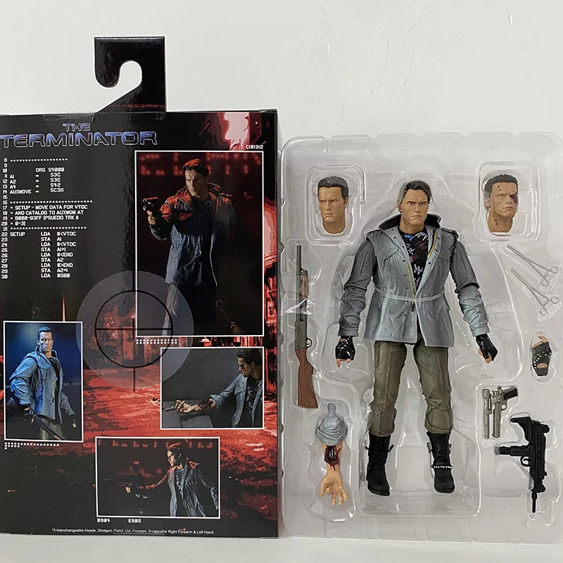 NECA Terminator Figure 2 Judgment Day T-800 Arnold Schwarzenegger Dark Fate Sarah Connor Action Figure Model Toy Doll Gifts