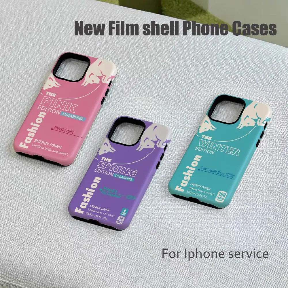 B-bull Fashion Energy design Phone Case Luxurious Film shell Phone Case For iPhone 16e 16 15 14 13 1