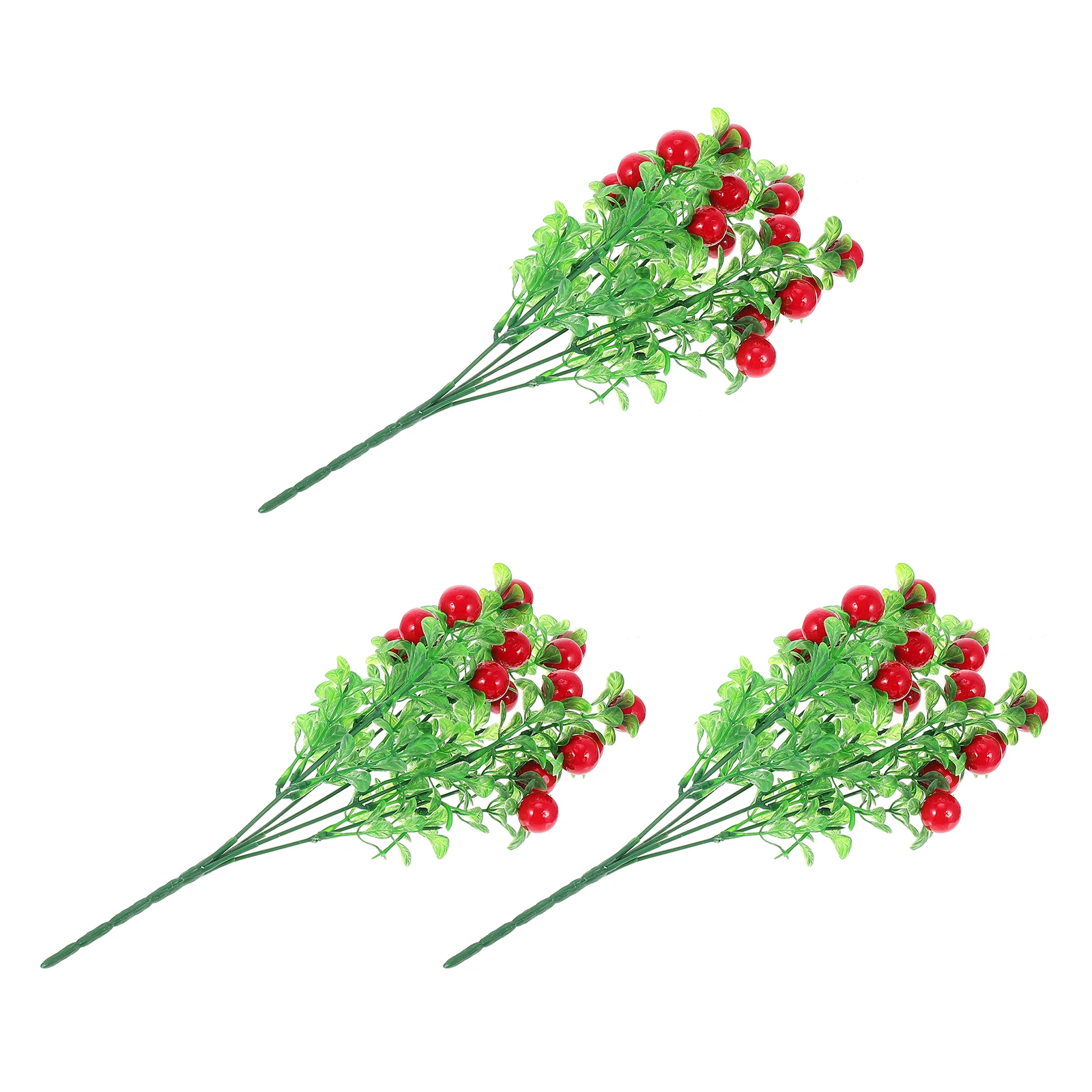 

3 Pcs Fruit Home Decor Home Accessory Wear Household Fake Bouquet resistant Bouquet Christmas Accessory New Year Wall