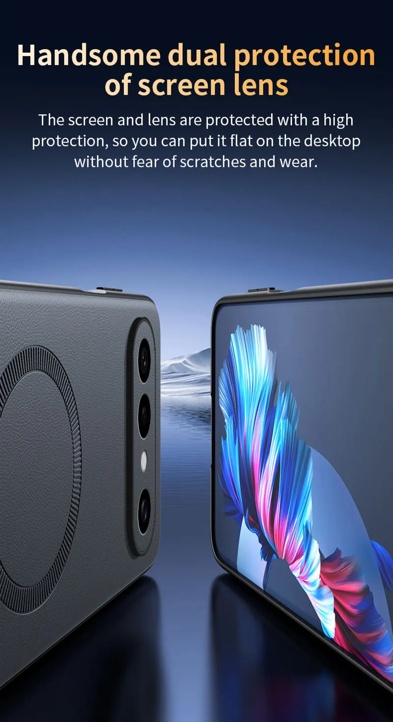 Für VIVO S50 Pro Mini Hülle Magnetische Leder-Schutzhülle Für VIVO S50 Pro Mini Anti-Fingerabdruck Rutschfest PC+TPU – Detail 16