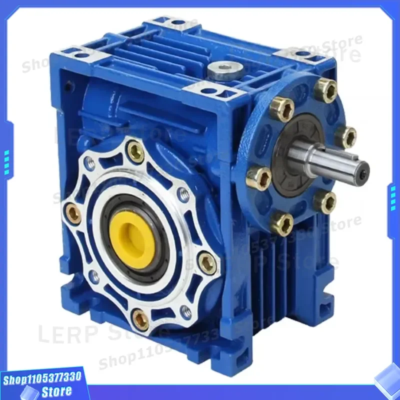 NRV110 Worm Gearbox Motor Driven Speed Reducer Industrial Transmission Unit High Torque Alloy Steel Housing for Machinery