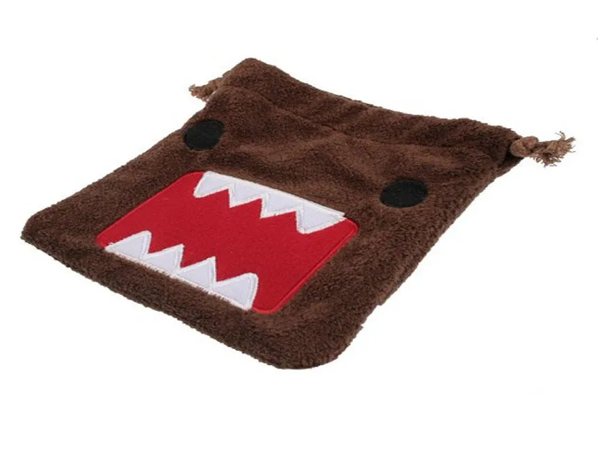 Domo Kun Plush Drawstring Bag Pouch Cartoon Anime Cute Kawaii Storage Bags Organizer