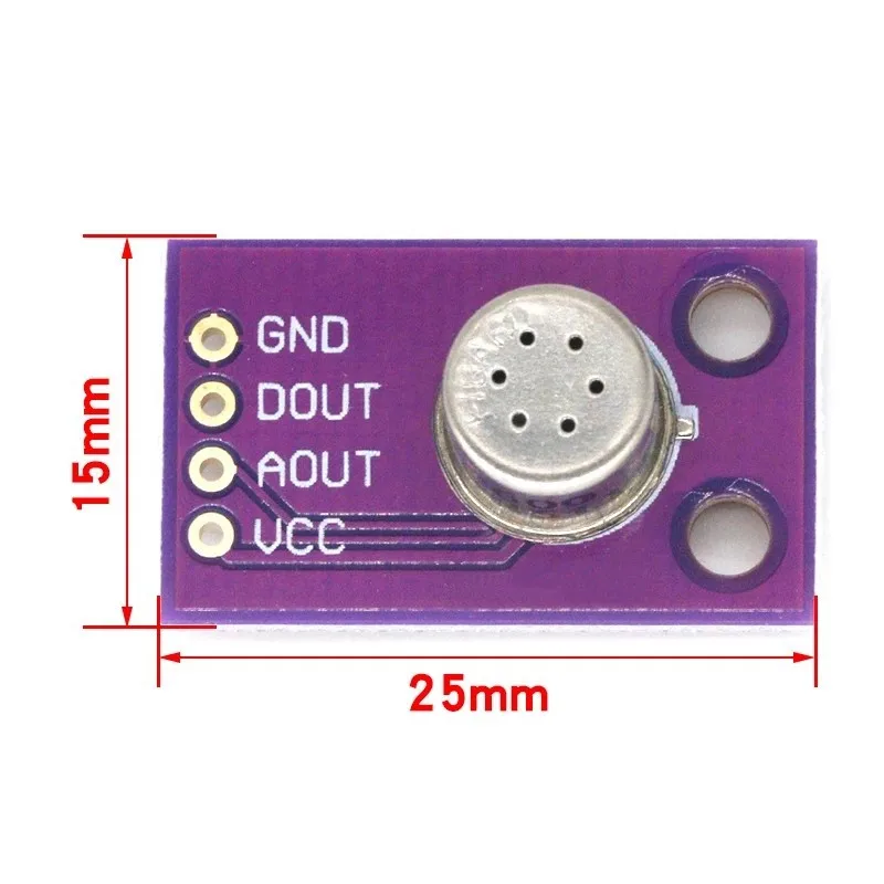 1/2/5Pcs MS1100 MS-1100 Air Quality Gas Detection Sensor Module VOC Formaldehyde Benzene Concentration Monitoring Detector DIY