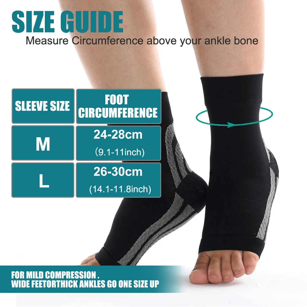 Ankle Brace for Women & Men, Compression Ankle Brace for Sprained Ankle, Achilles Tendonitis, Plantar Fasciitis, & Injured Foot