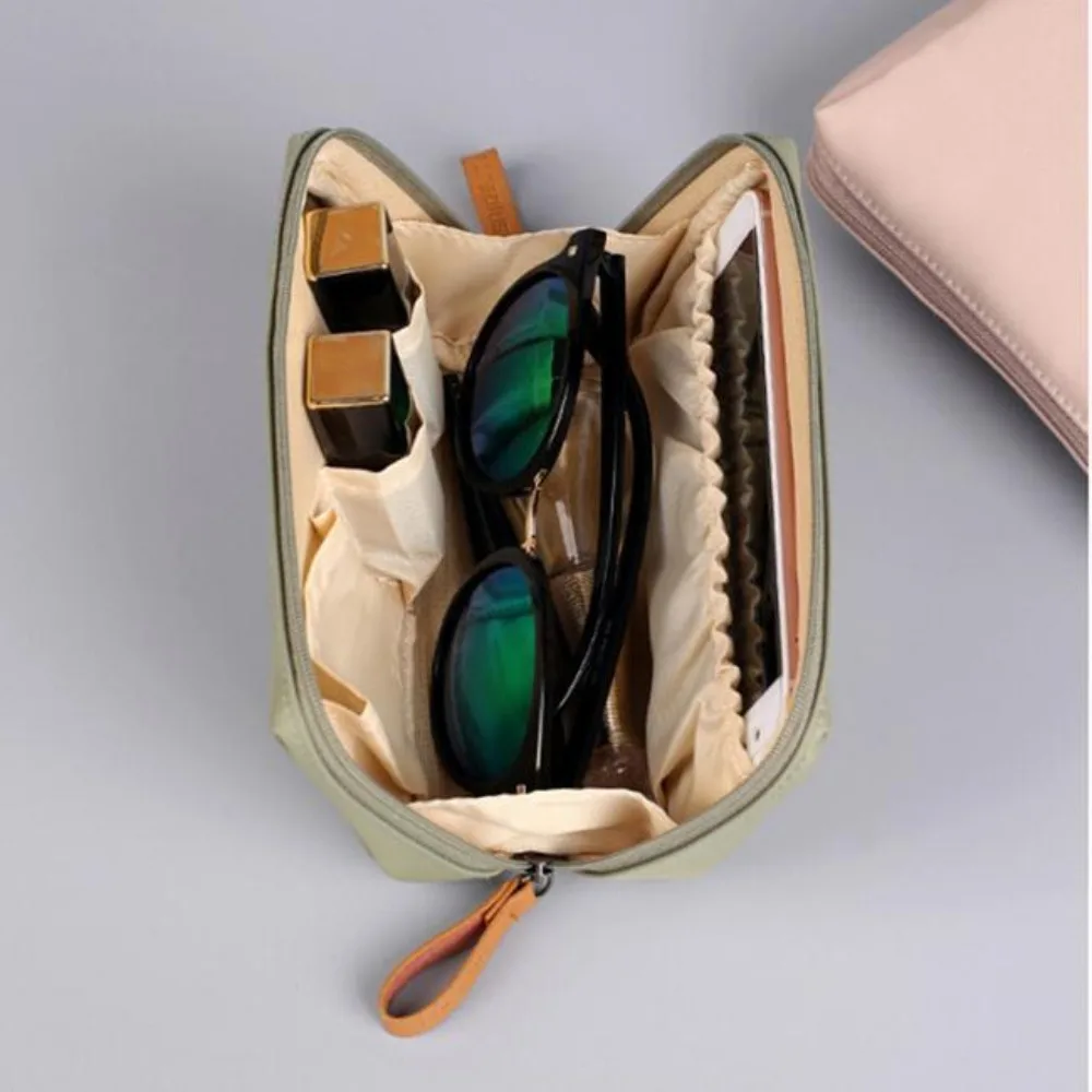 2023 New Women Cosmetic Bag Solid Color Korean Style Makeup Bag Pouch Toiletry Bag Waterproof Makeup Organizer Case luxury bag