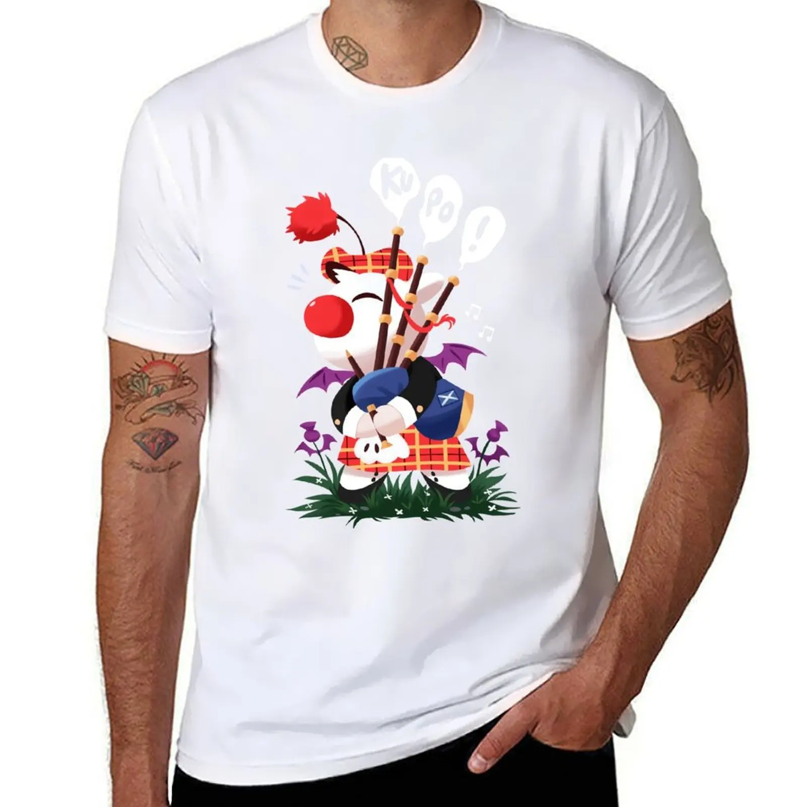 

Moogle the Bard, Kupo! T-Shirt t shirts designer t shirt man cotton T-Shirt