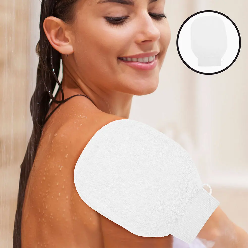

Body Exfoliator Glove Deep Cleansing Reusable Shower Mitt for Sensitive Skin Smooth Texture Exfoliating Bath Mitt Scrubber