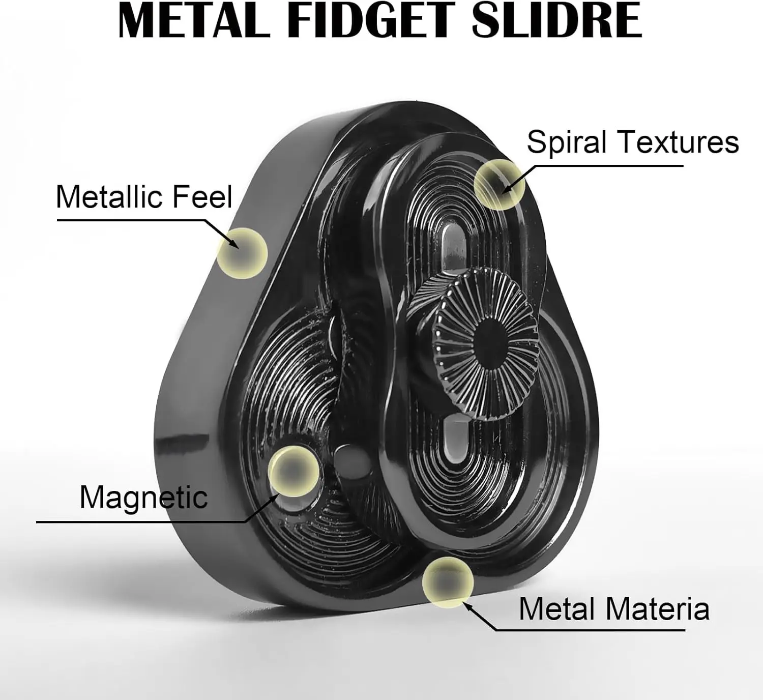 Dreieck-Spinner Flip Coin EDC Fidget Push Coin Dekompressions-Handspielzeug Griffstück Fidget Spinner Spaßspielzeug – Detail 3
