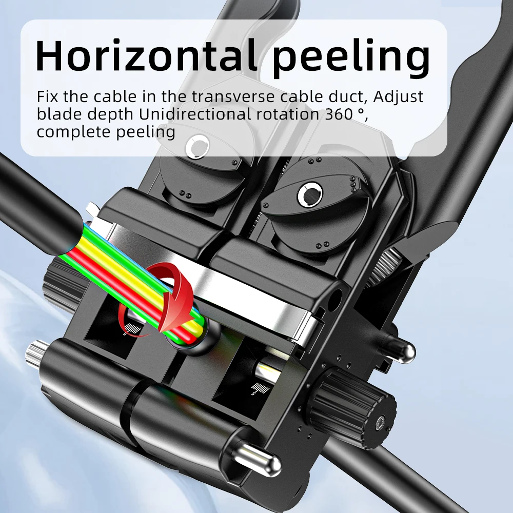 Network fiber optic cable stripping tool Longitudinal Cable Jacket Slitter Cable Sheath Opening Cutter 8-30mm