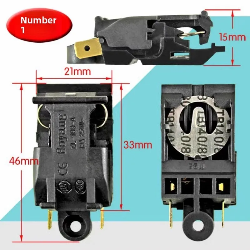 Universal Electric Kettle Replacement Parts, Thermostat Steam Controller with Auto Power Off Function for Water Boiler Repair