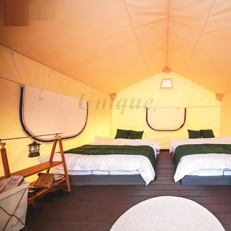 Wodoodporny namiot kempingowy na zewnątrz, wakacyjny Glamping, luksusowe zakwaterowanie, Living Eco, pustynny pokój hotelowy, Hotel