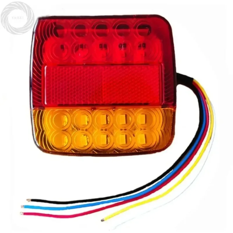 

12V Waterproof LED Warning Taillight For Trailer Truck Engineering Vehicle New