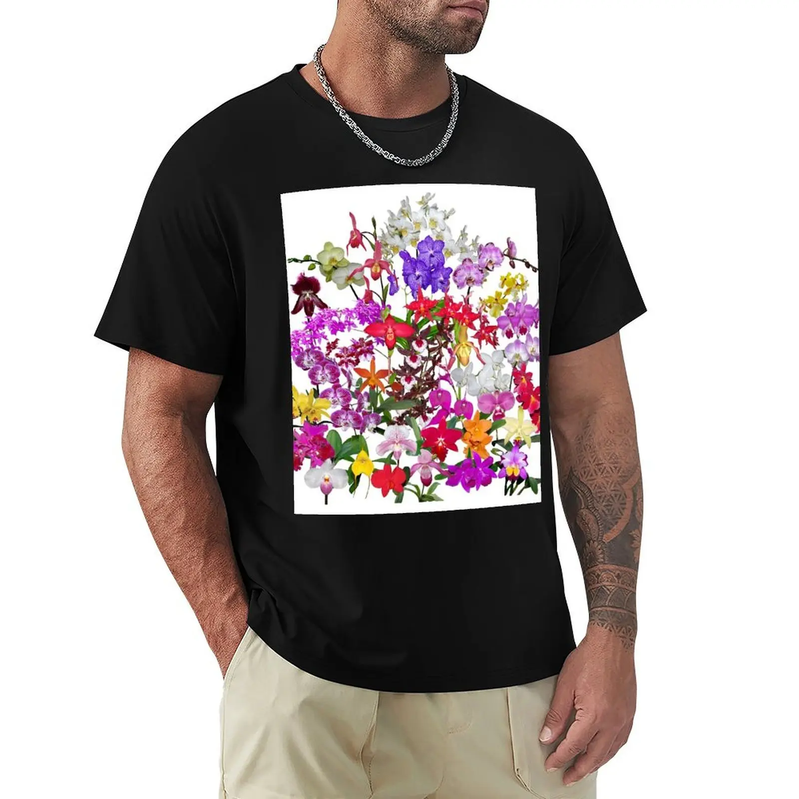 A celebration of orchids T-Shirt Lightweight Print T-Shirt