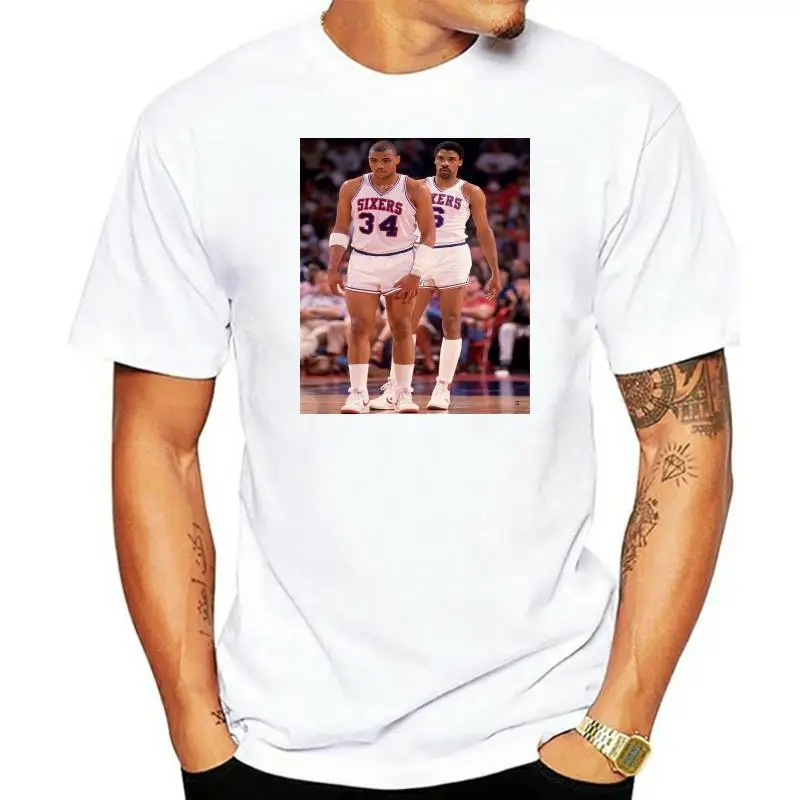 Julius Erving T Shirt Dr J W Charles Barkley Tee Shirt