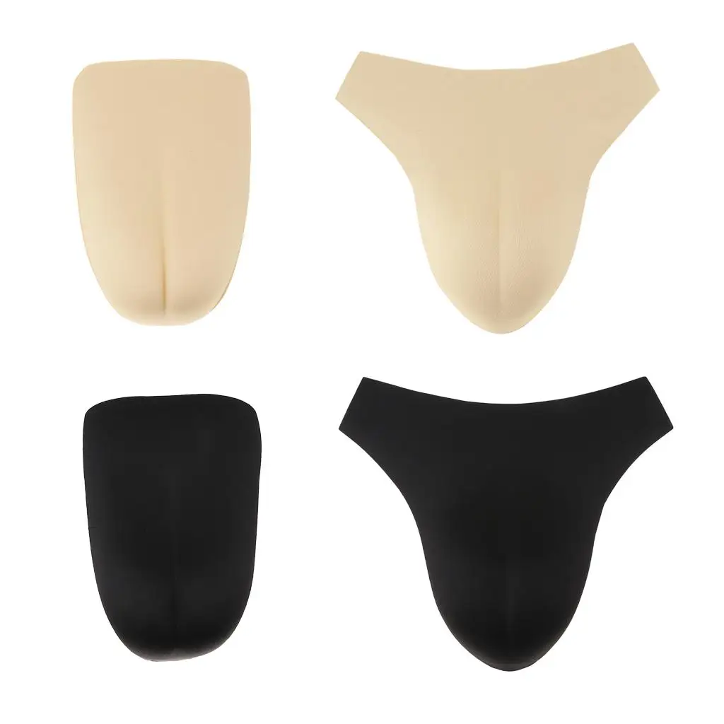 Mens Crossdresser biancheria intima finta Panty Shaping rimovibile all'interno Pad