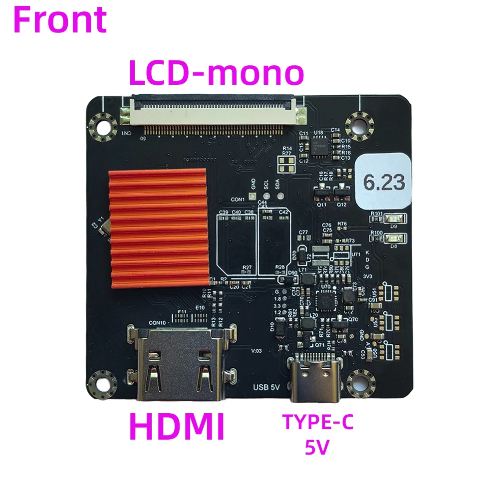 Imagem -06 - Acessórios da Impressora 3d Luz Cura Resina Tela Original 6.23 Polegada 4k Lcd Mono Tela Lcd Pj3d623vl para Sistema Nanodlp Faça Você Mesmo S623