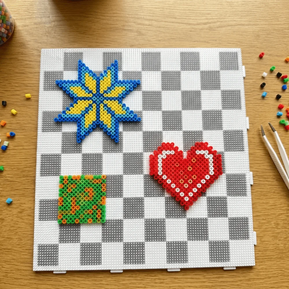 

Термостойкие квадратные пегборды для бисера Hama 104x104 пина, 2,6 мм, для термомозаики, материалы для рукоделия