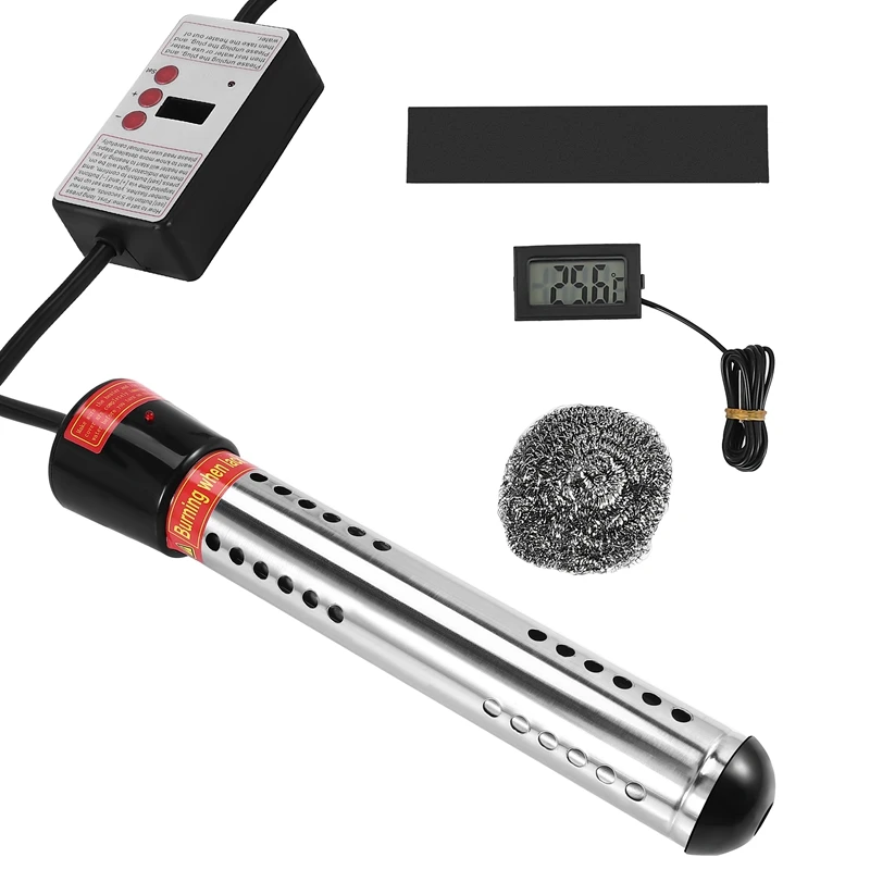 

2500W Immersion Heater, Pool Heater Automatic Timer, Safe Pool Heating Immersion Heater, Perfect For Home Eu Plug