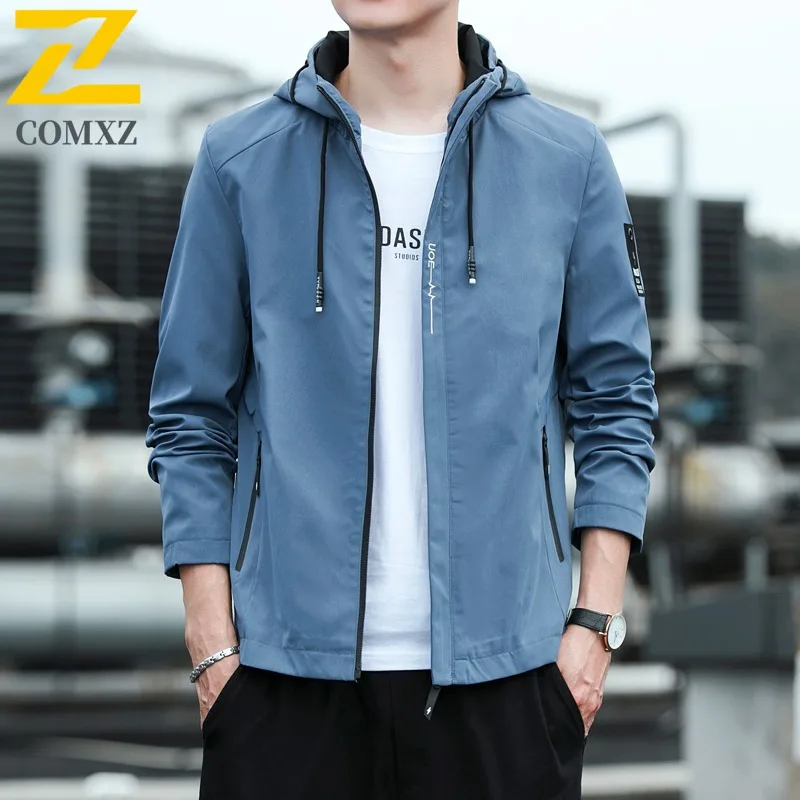 

COMXZ Anti Wrinkle Chaqueta Outdoor Windproof Running Fly Fishing Hunting Lightweight Outerwear Autumn Jacket Men Clothing