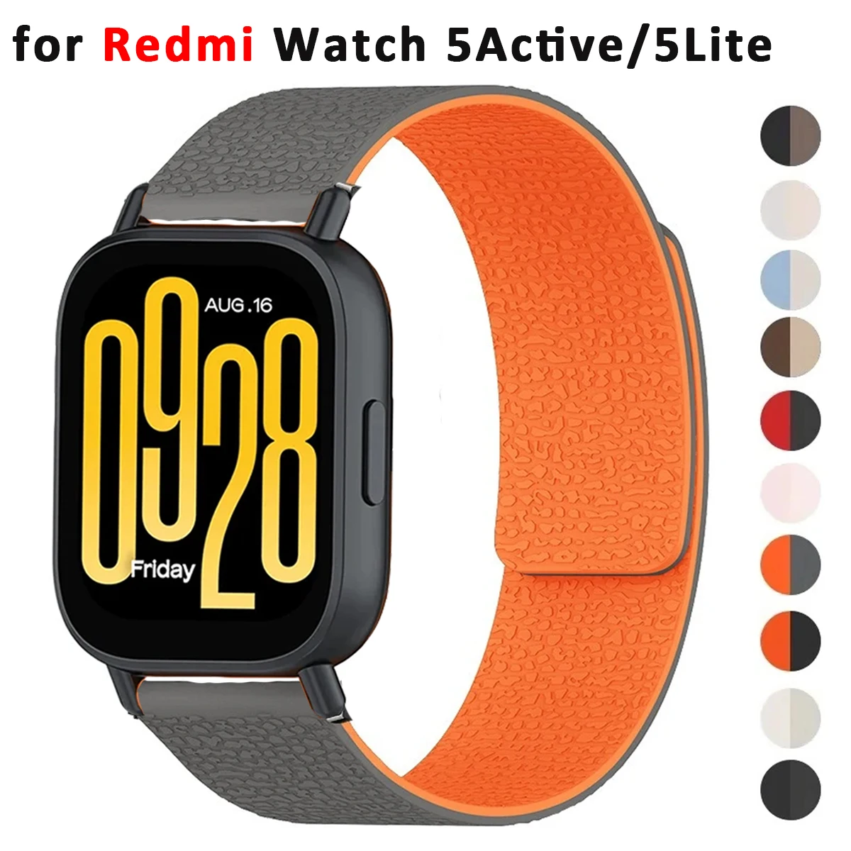 22mm Silikon Magnetarmband für Redmi Watch 5 Active Sports Correa Armband für Xiaomi Redmi Watch 5 Lite Armbandzubehör