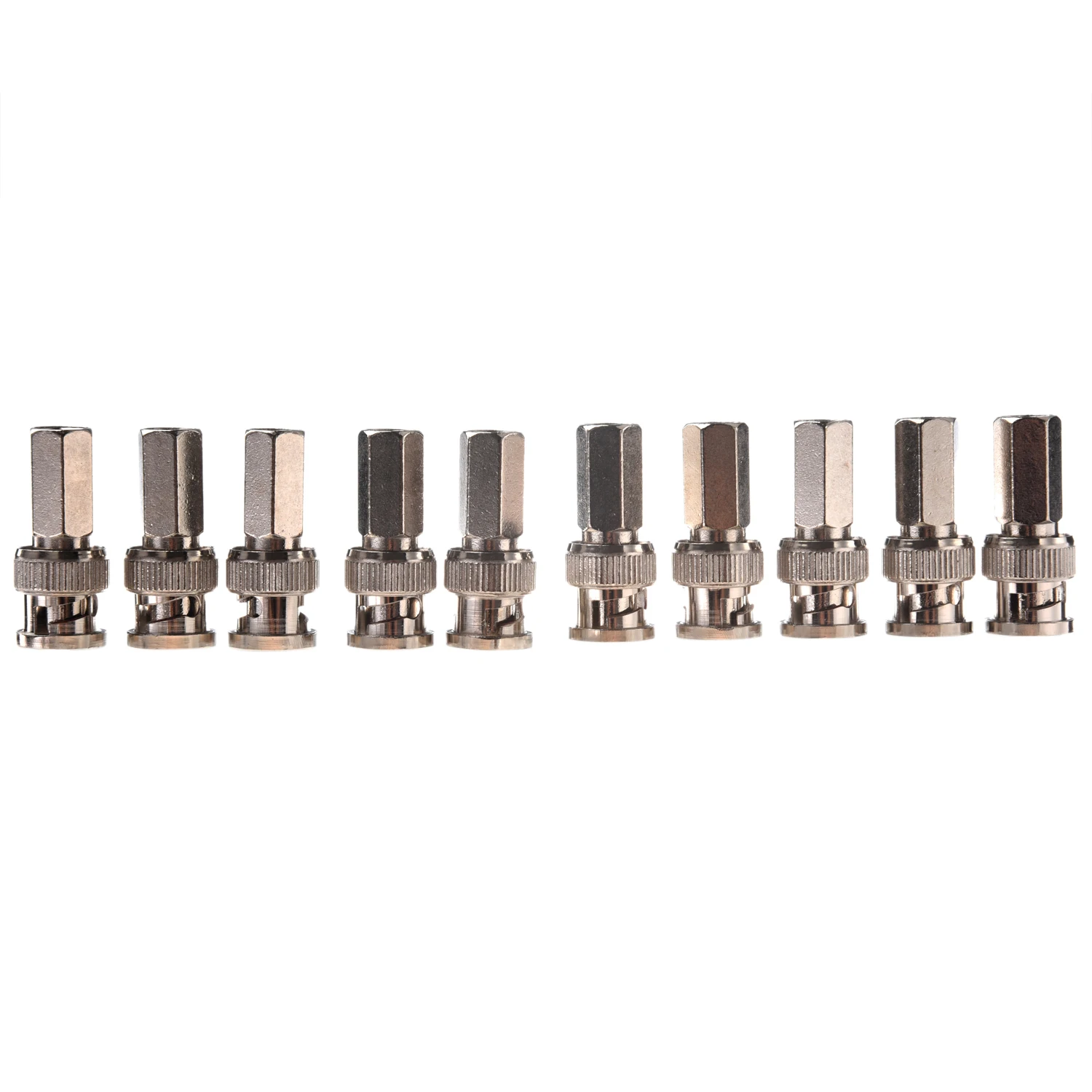 

Twist-On BNC Male Coax Connectors CCTV RG59 Pack of 10