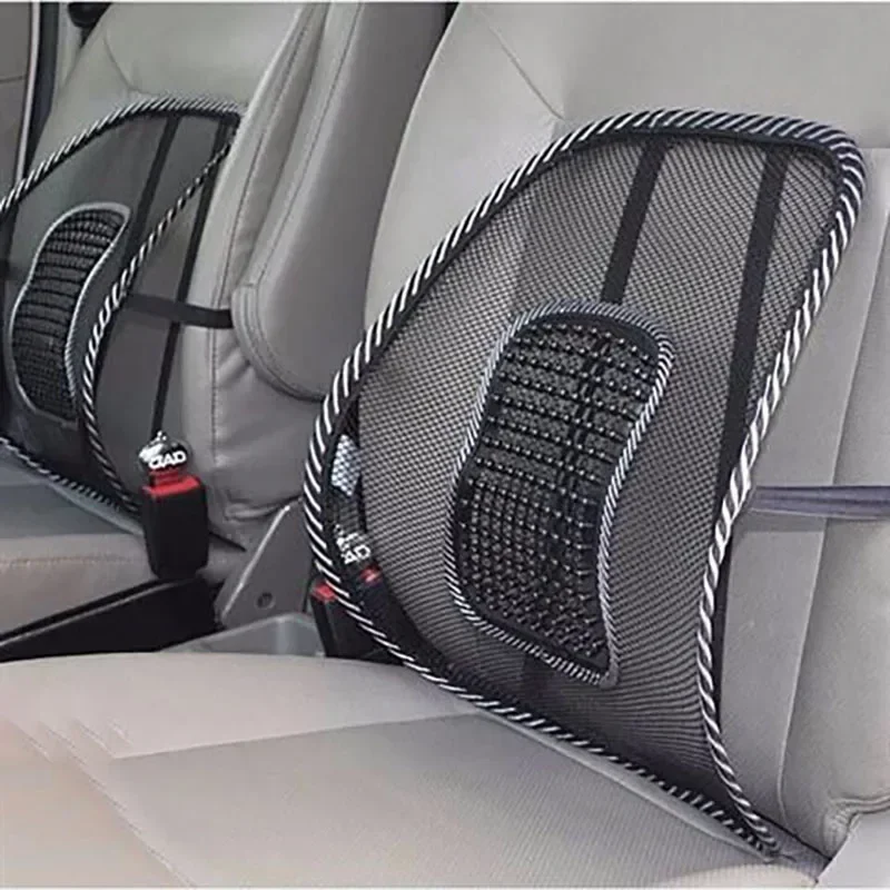 Car Seat Chair Back Cushion Mesh Lumbar Back Brace Car Seat Chair Cushion Massage Back Cushion Pad Support Home Office