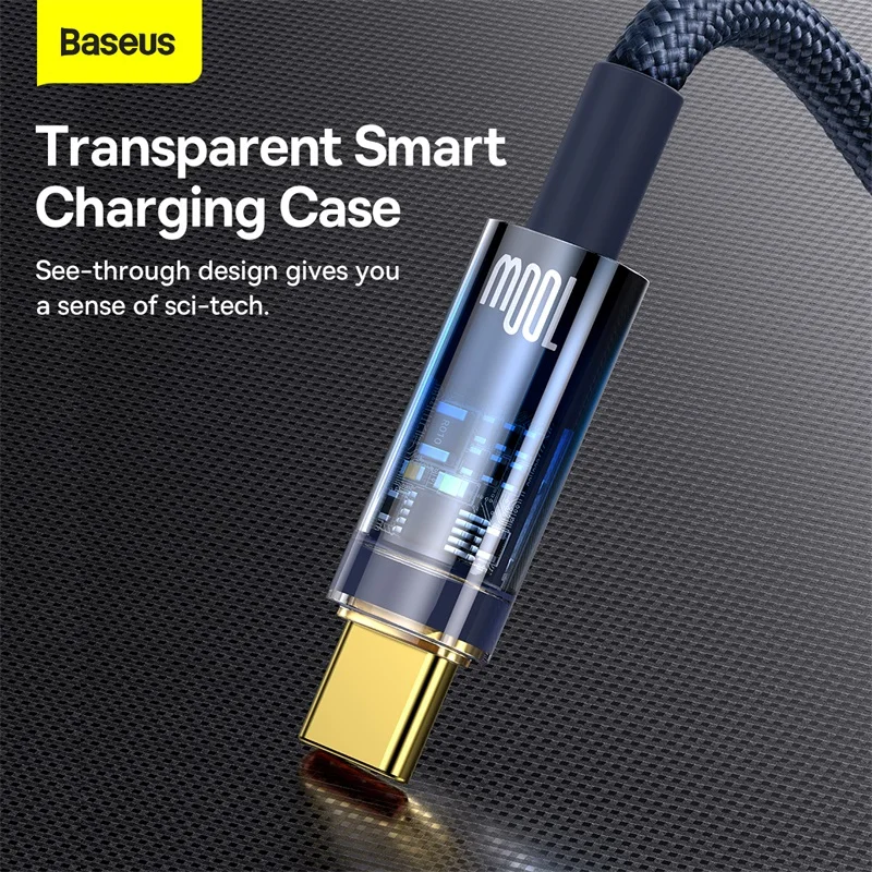 Baseus 100W USB Type C Cable Quick Charge 4.0 5A Fast Charging For Xiaomi Poco Huawei Samsung USB C Charger Cable Data Wire Cord