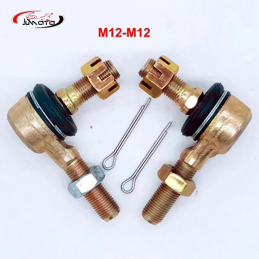 JLMOTO M12-M12 Left & Right Hand Thread Steering Tie Rod End kits Fit For China ATV 250cc 300cc Go Kart Karting Quad Bike Parts