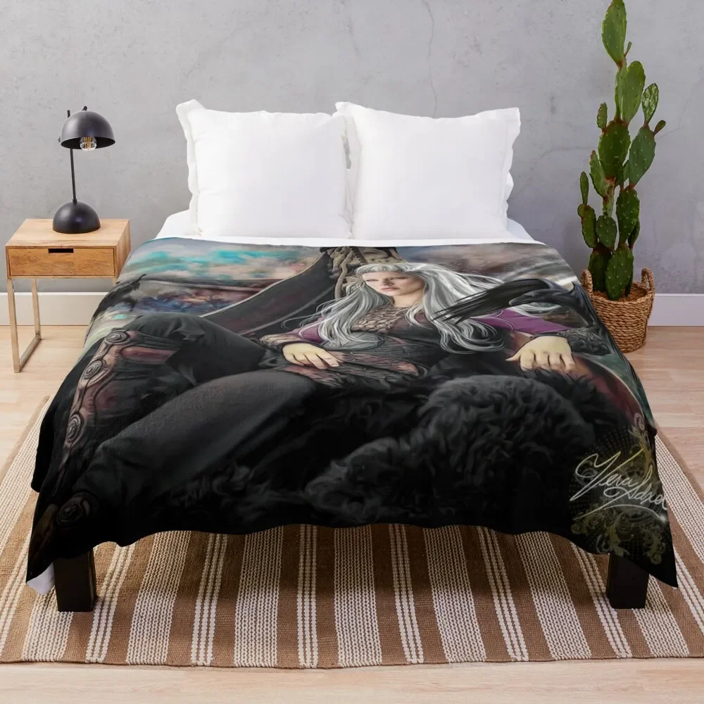 

warrior queen VKS Throw Blanket cosplay anime fluffy Flannels Blankets