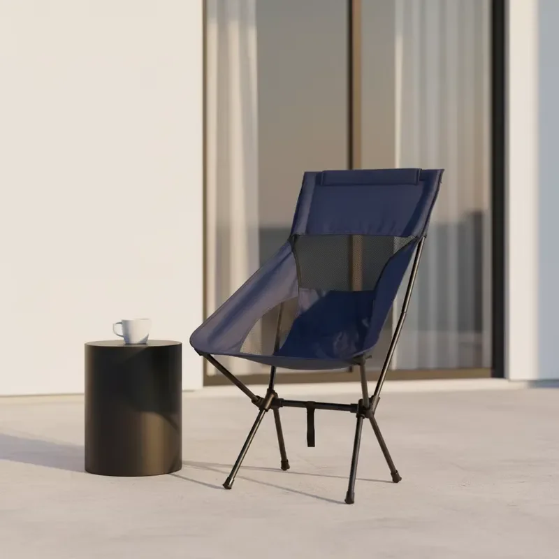 for BSCI Factory Customization Modern High-Back Ultralight Eco-Friendly Fabric Folding Chair