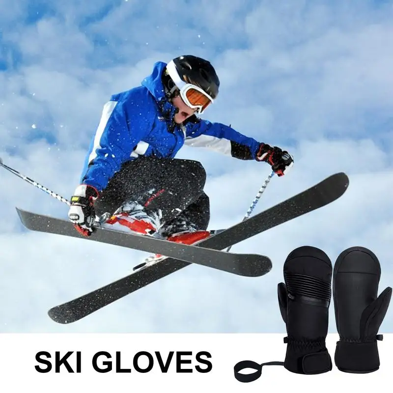 Gloves For Women Cold Weather Windproof Mens Winter Gloves Mens Snow Gloves Thickened Cold Weather Gloves Full Finger Gloves For