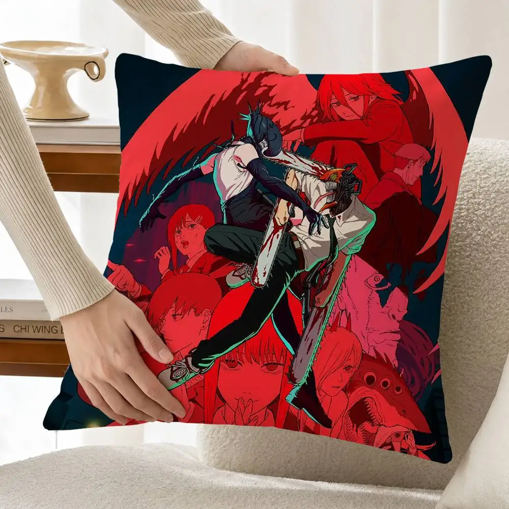 C-Chainsaw Man The Movie r-Reze Arc Pillow Case for Sofa Living Room Home office Decor Protective Cover