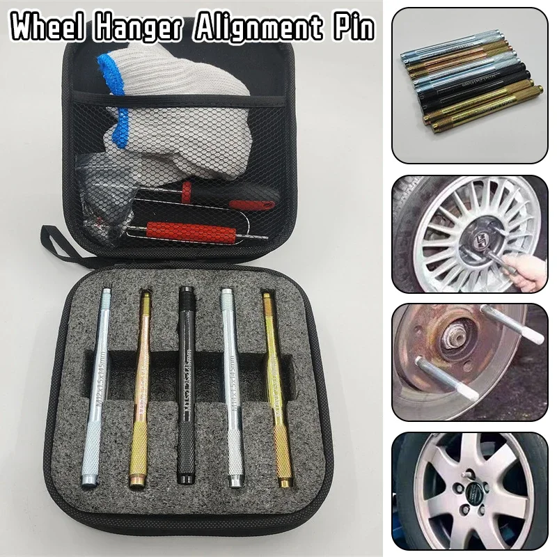 

8/10/16 Set Wheel Alignment Pin Metal Wheel Hanger Positioning Guide Balancing Tools For Changing Tires On Cars With Lug Bolts