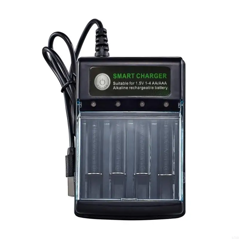 87HD 1.5V Alkaline Battery with Independent Charging 4 Slots and Energy Saving Features