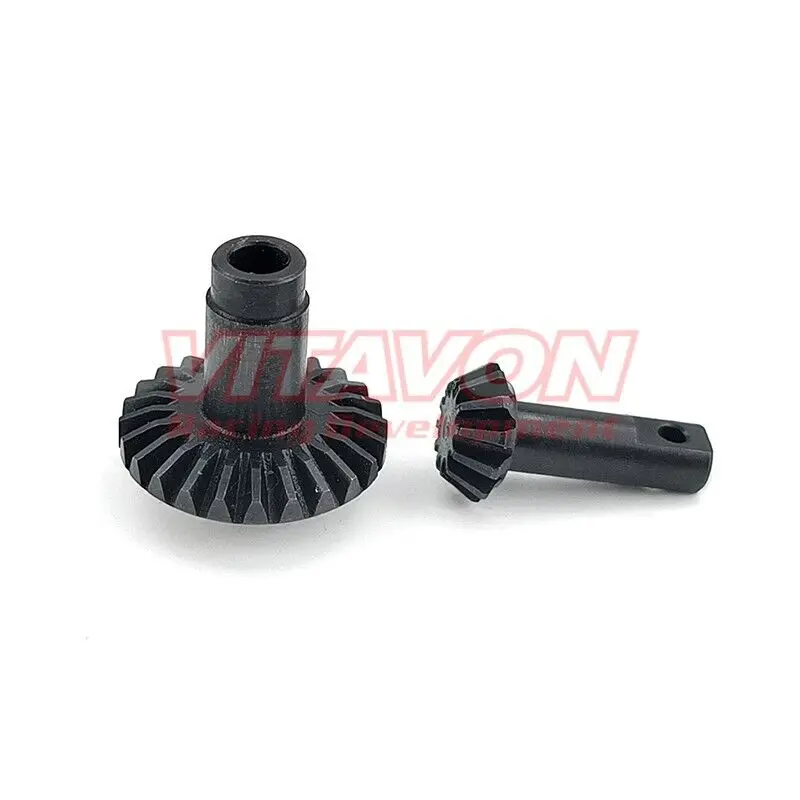 VITAVON CNC 12/24T HD Steel Diff Pinion & Ring Gear For Traxxas TRX-4 MINI