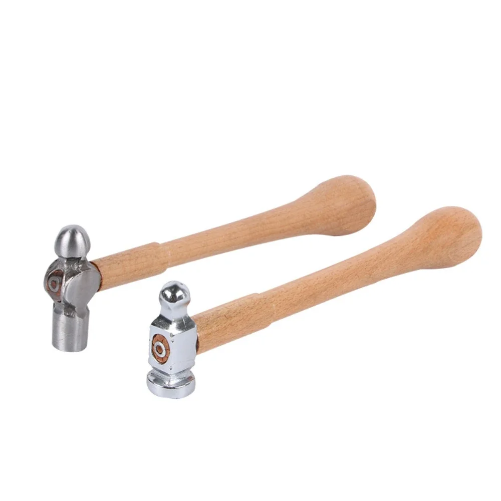 Perseguindo Martelo com Punho de Madeira para Ferreiros Jóias Fazendo Ferramenta Artesanato Fazendo Goldsmith Metal Diy