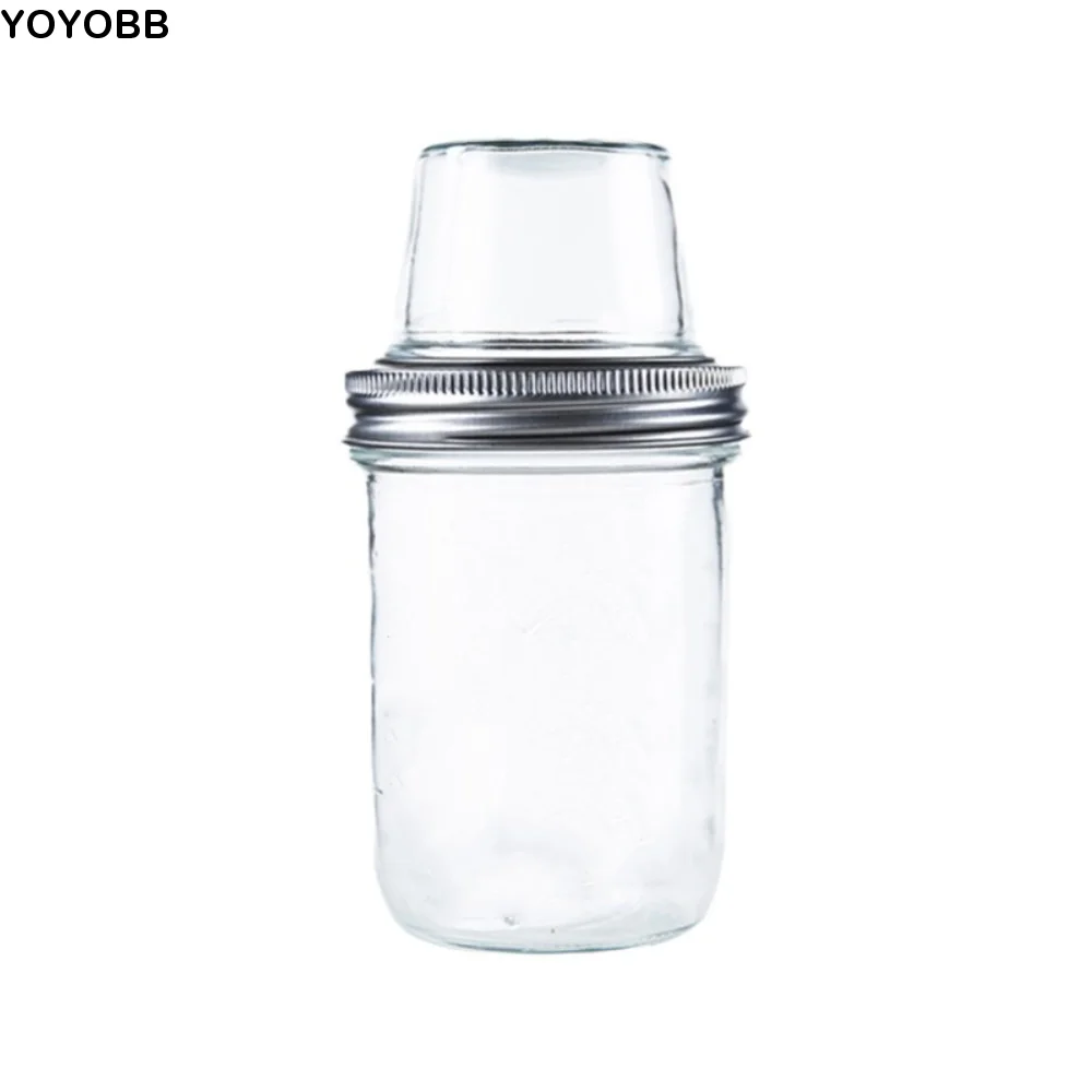 

Dual-Layer Yogurt Parfait Cups Leak-Proof Moisture-proof Mason Jars Dry Wet Separation with Sealed Lid Glass Sealed Jar